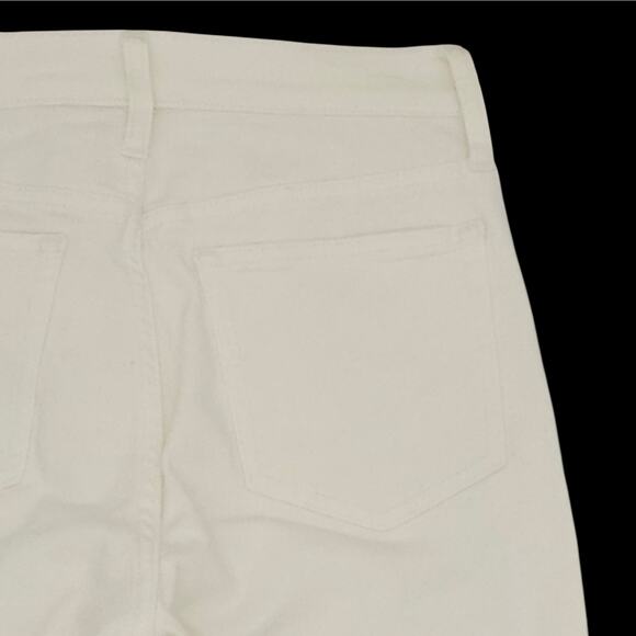 J Crew Jeans Womens 28 White Mid Rise Skinny 9" Toothpick Stretch Denim Pants - Picture 11 of 13